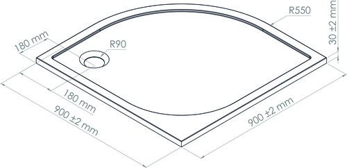 Receveur de Douche Béton de Synthèse